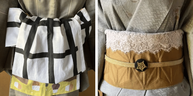 ニコさん作韮山反射炉をイメージした兵児帯/ビール概念コーデ